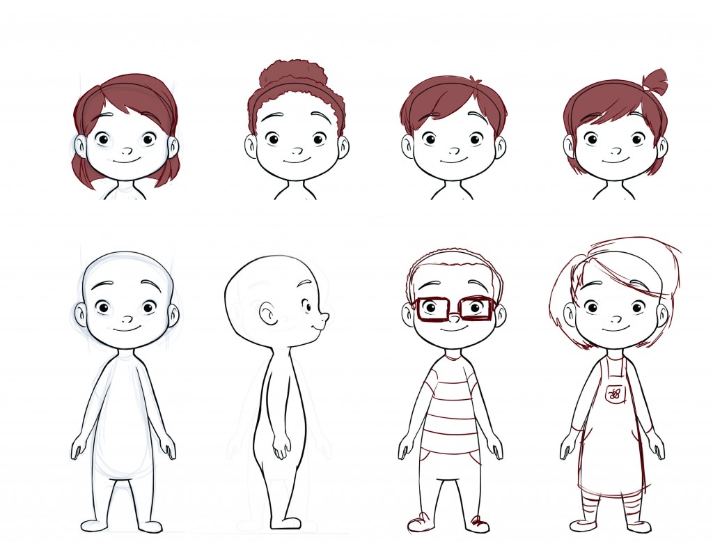 PreK Kids Character Design